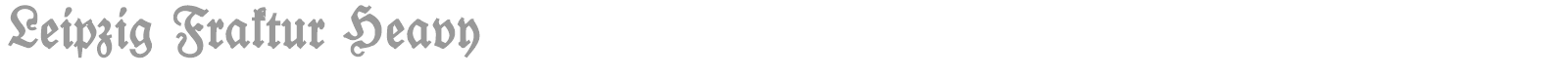Leipzig Fraktur font preview